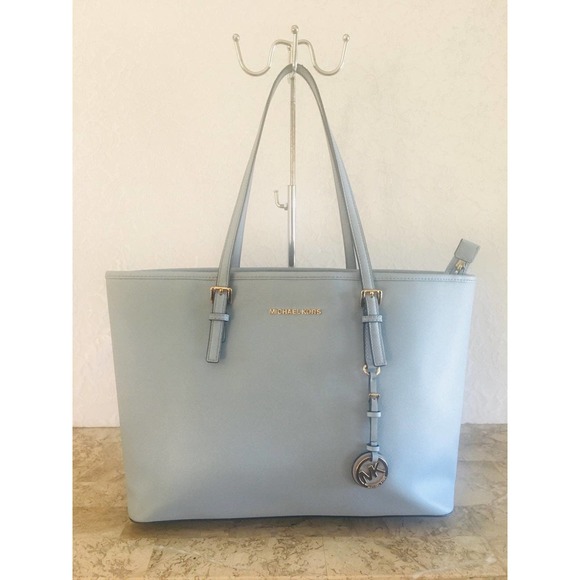 Michael Kors Handbags - Michael Kors grossgrain shoulder bag blue tote/diaper bag